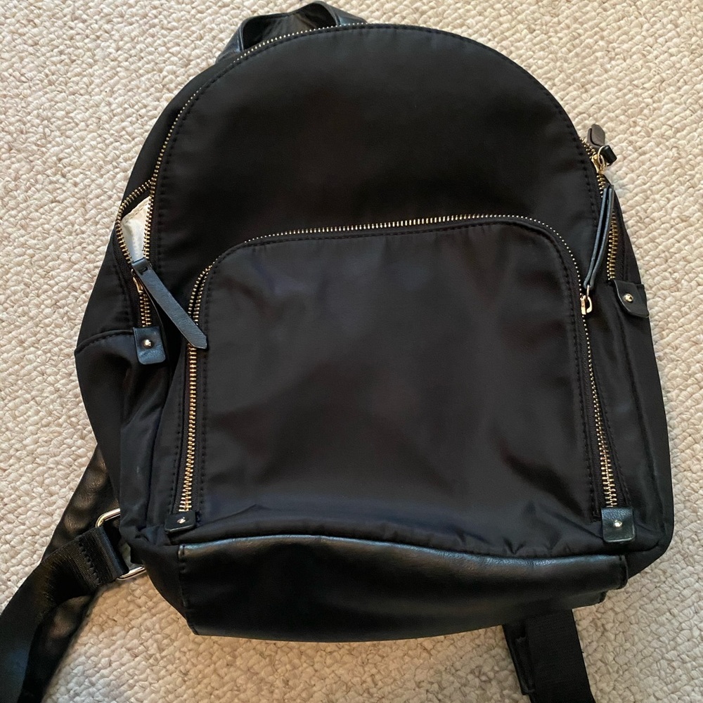 Black Nylon Backpack